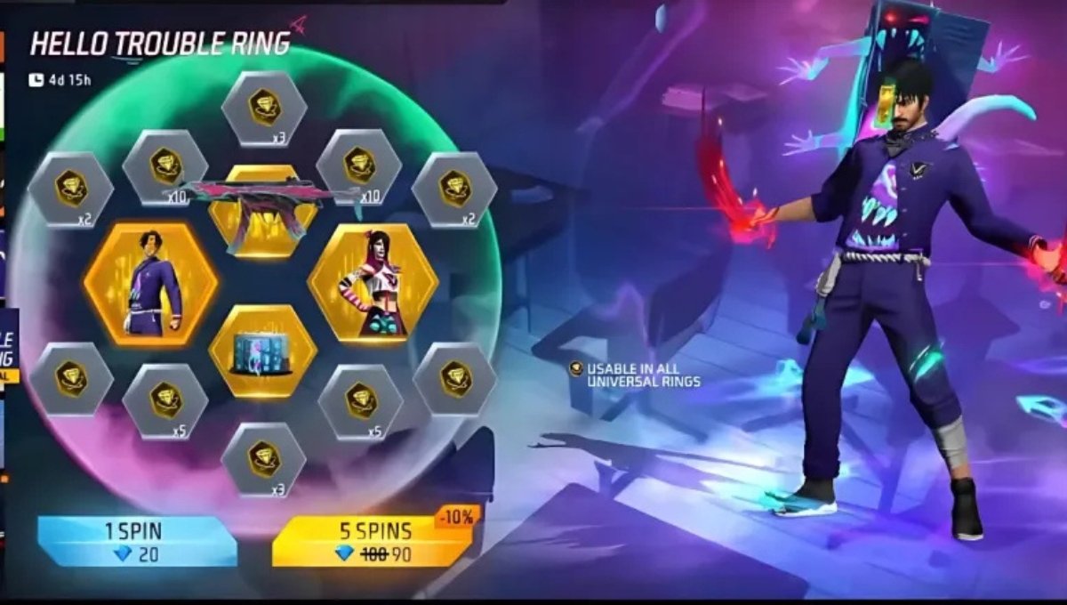 Free Fire Hello Trouble Ring Event: सितंबर 2025 में इनामों की होगी बारिश
