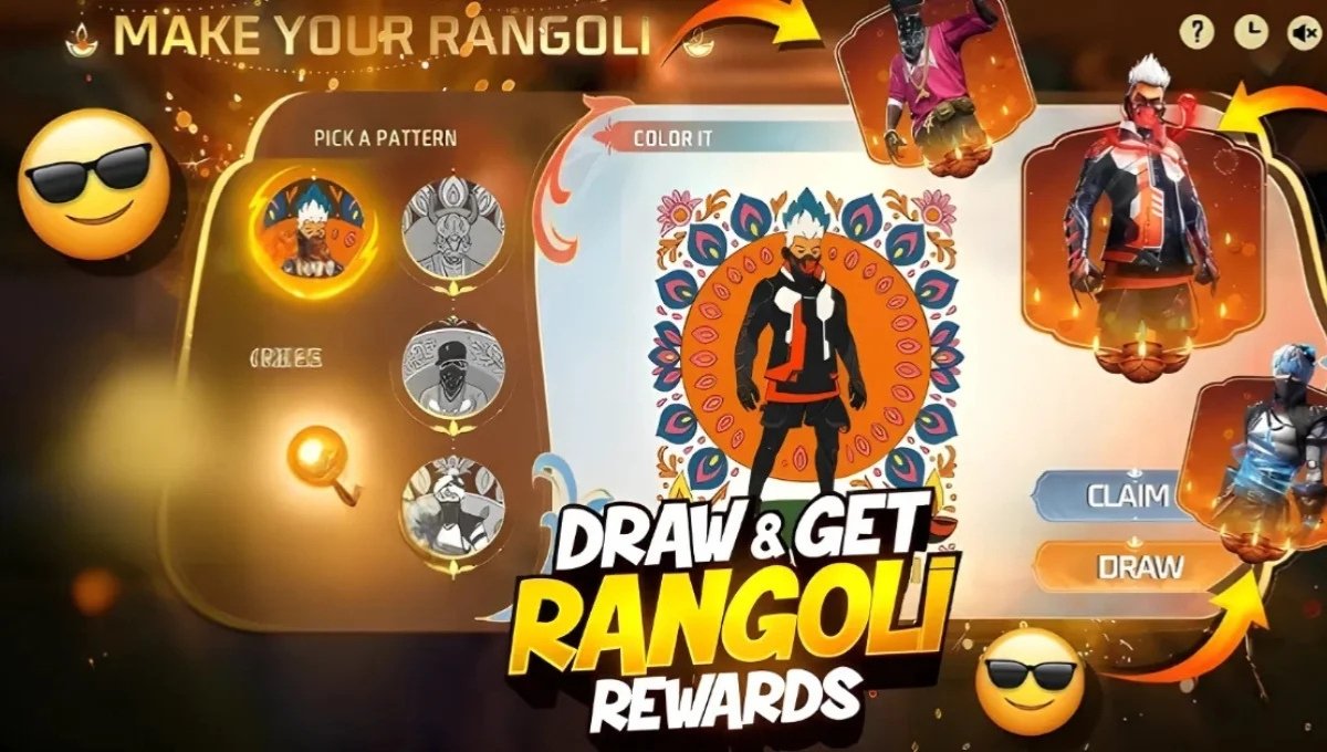 Garena Free Fire Diwali Rewards 2025: रंगोली से जीतो Magic Cube, Emote और 50X डायमंड्स