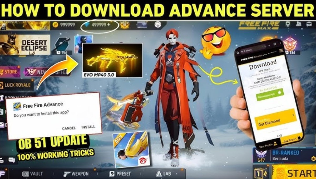 Free Fire Advance Server OB51: नया अपडेट खेलने का सुनहरा मौका, पाएं फ्री डायमंड्स और स्किन्स