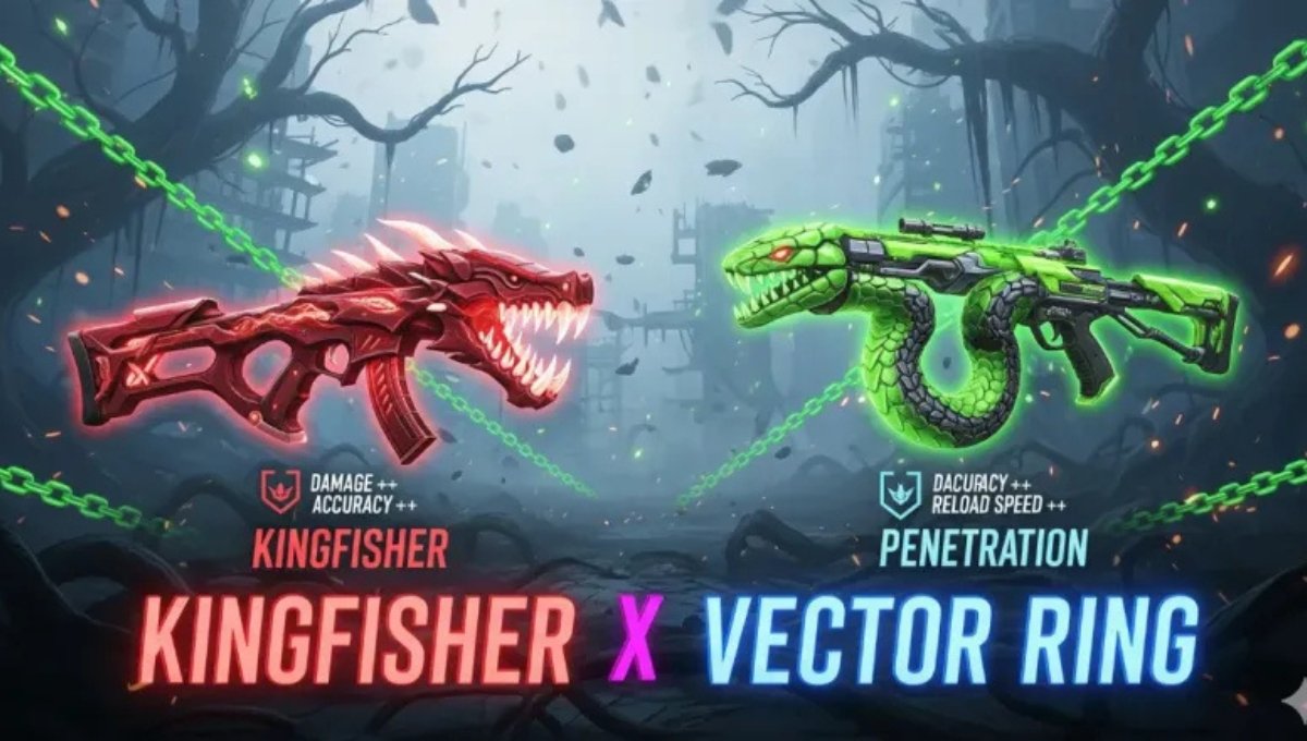 Kingfisher X Vector Ring Free Fire: कम खर्च में पाएं एक्सक्लूसिव स्किन्स और Legendary बंडल