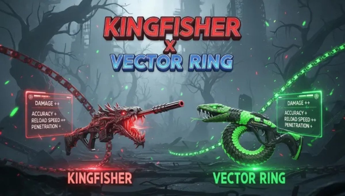 Kingfisher X Vector Ring Free Fire: कम खर्च में पाएं एक्सक्लूसिव स्किन्स और Legendary बंडल