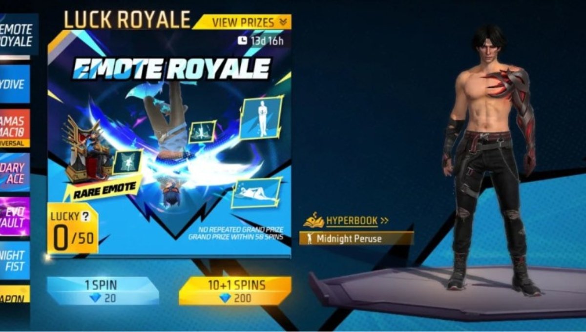 Free Fire स्टेप अप इमोट इवेंट 2025, एक स्पिन में पाएं रेयर इमोट्स, हर जीत को बनाएं स्टाइलिश सेलिब्रेशन