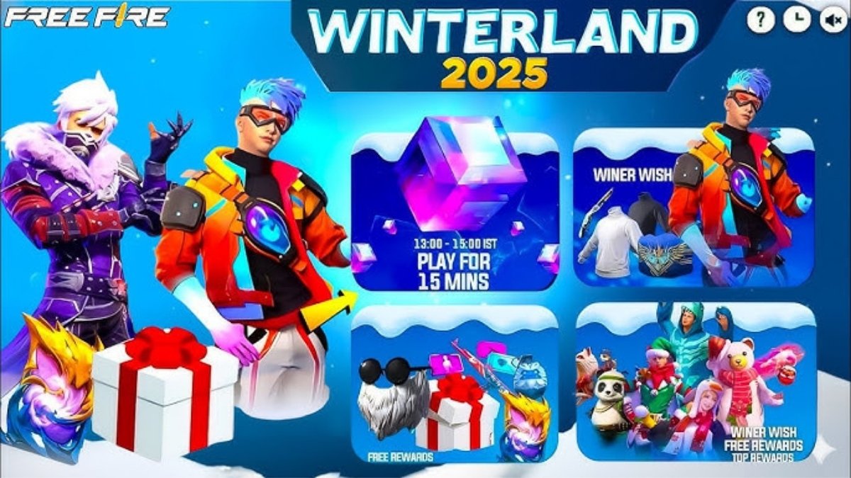 Free Fire Winterlands Event Rewards 2025
