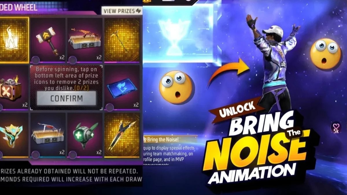 Free Fire Bring The Noise Arrival Animation Event 2025