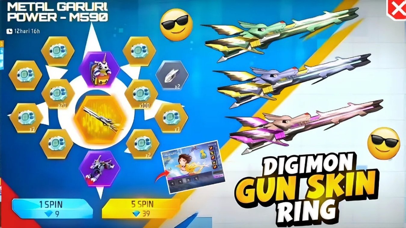 Free Fire Digimon M590 Ring Event 2025