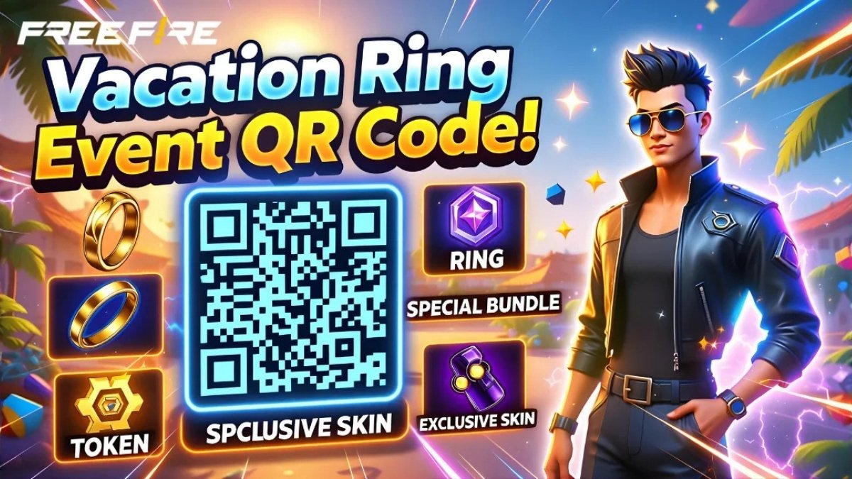 Free Fire Vacation Ring Event QR Code 2025