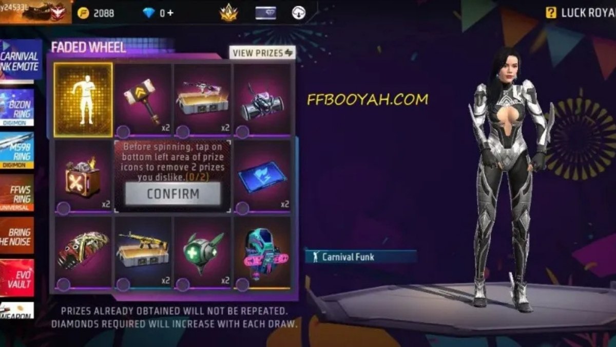 Free Fire Carnival Funk Emote