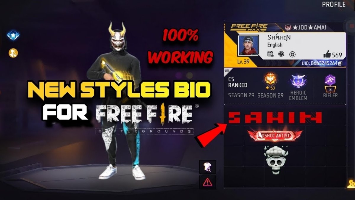 Free Fire Bio Code 2025