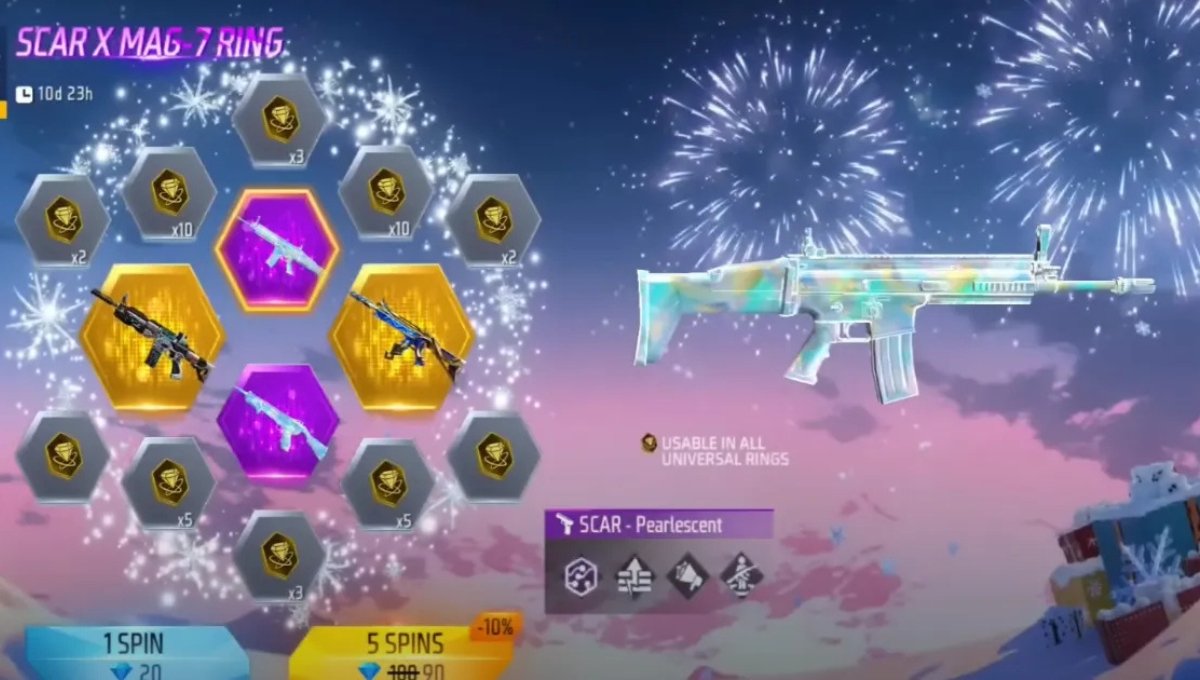 Free Fire Max SCAR x MAG-7 RING