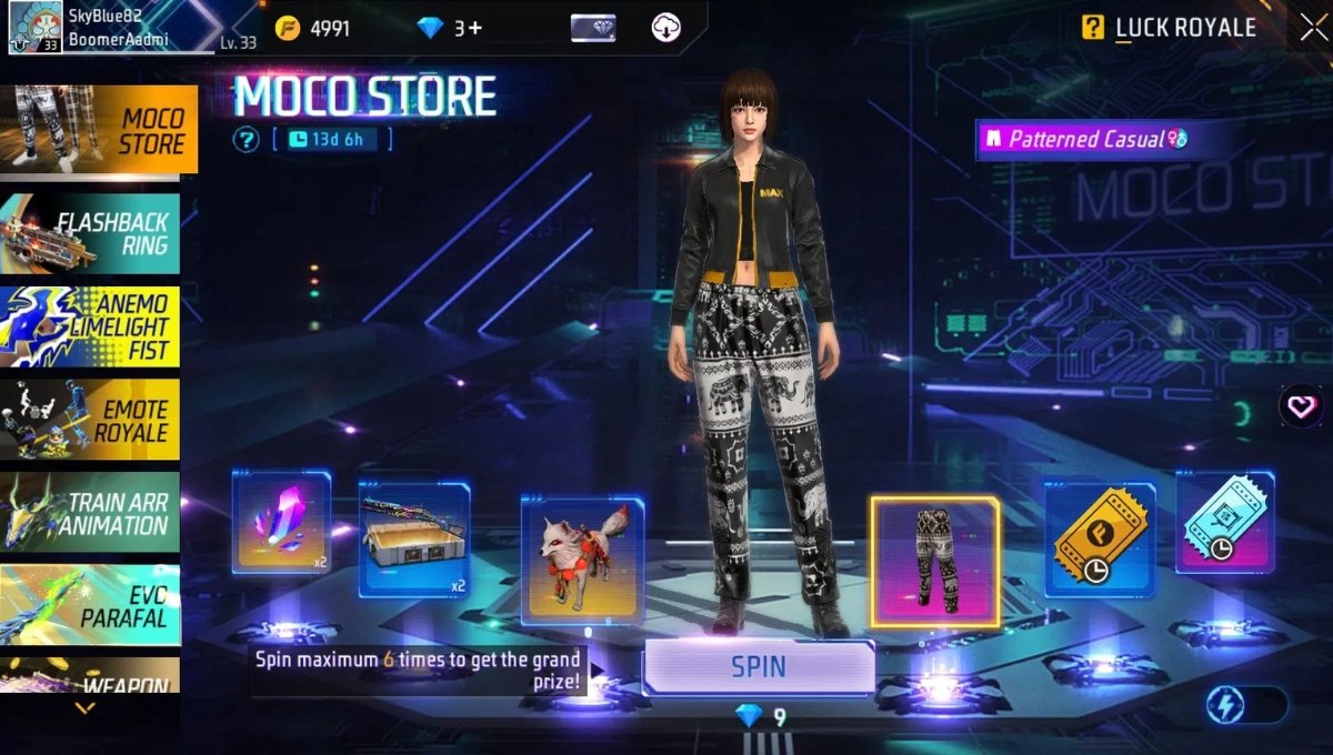 Free Fire New Moco Store Event