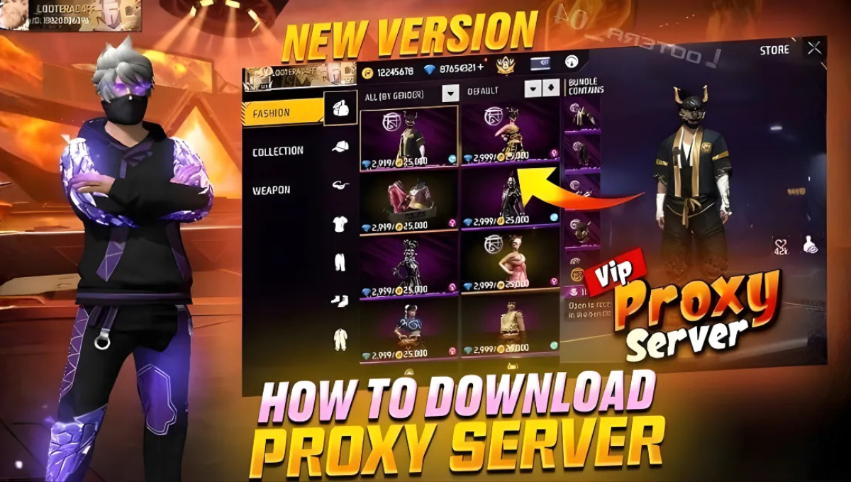 VIP Proxy Server Free Fire ID Download
